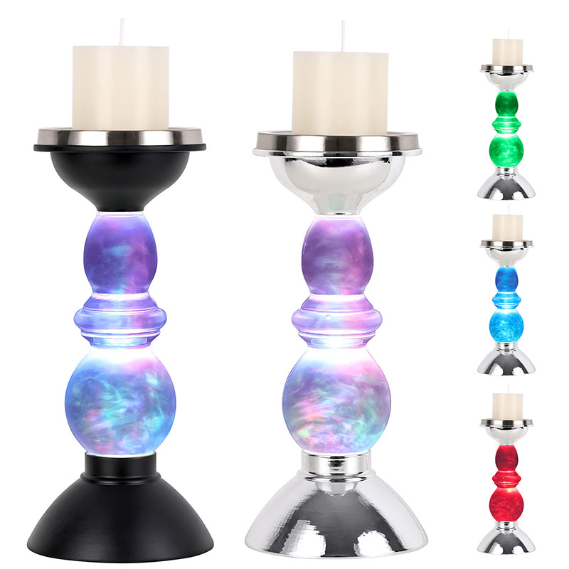 Облачно ноќно светло со сенка за свеќи