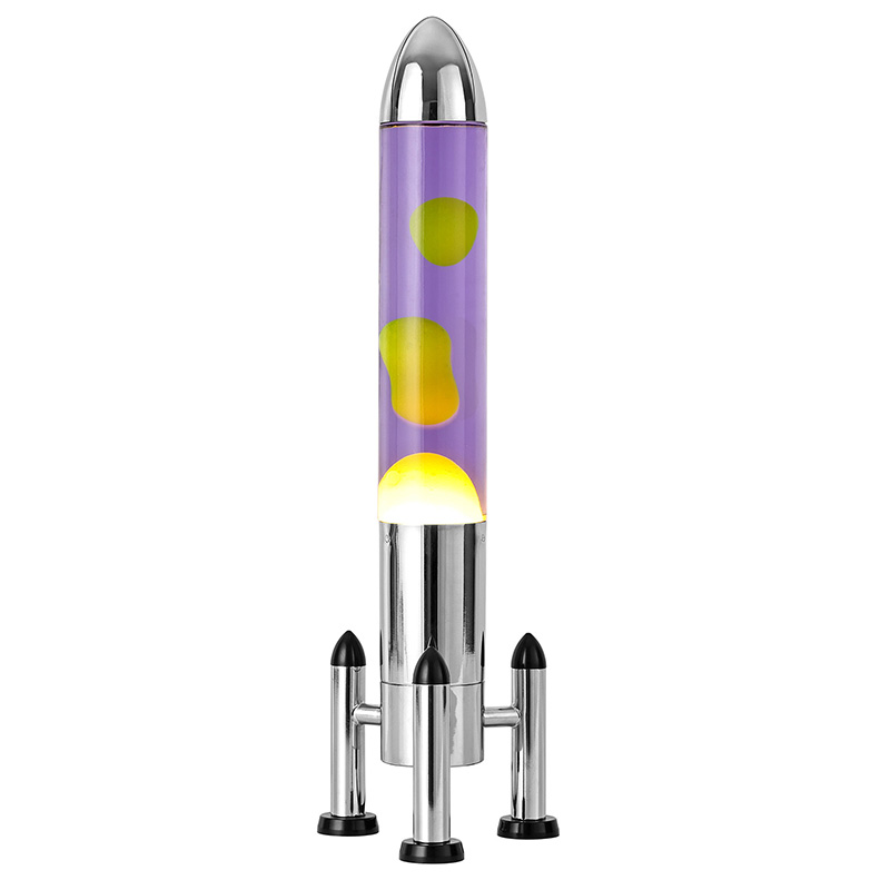 Голема LED Лава светилка со ракетна сенка