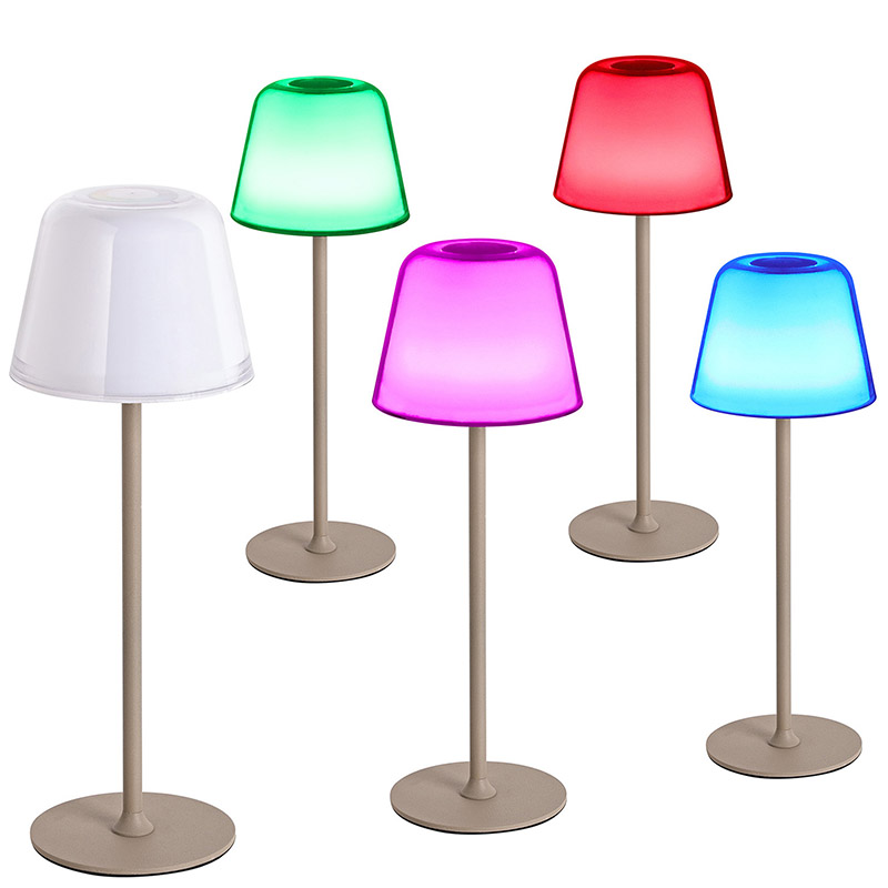 LED биро ламба со сенка на печурки RGB