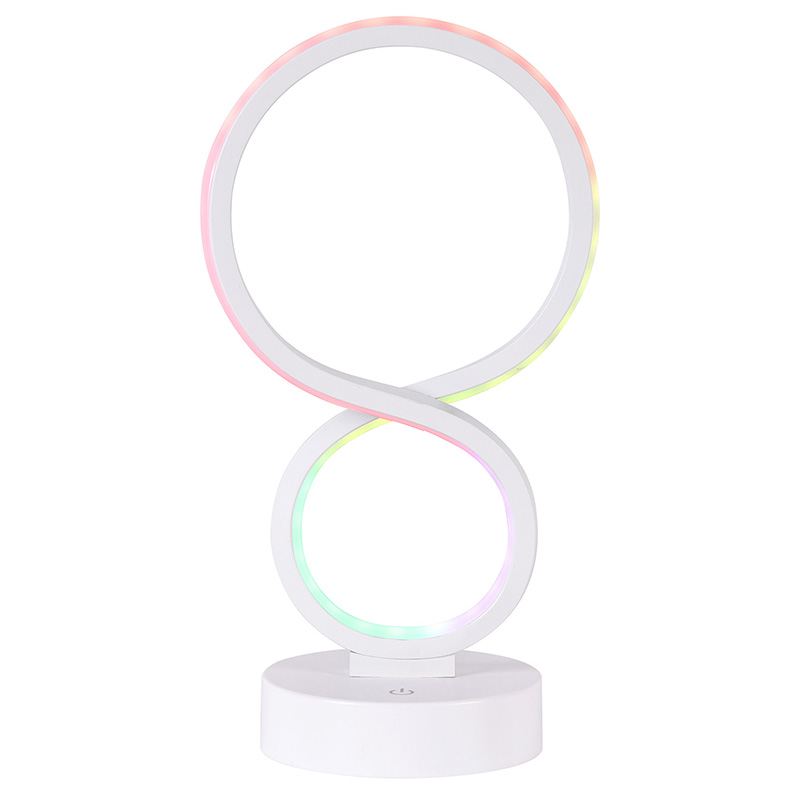 RGB светло LED светилка за маса со 8 нијанси